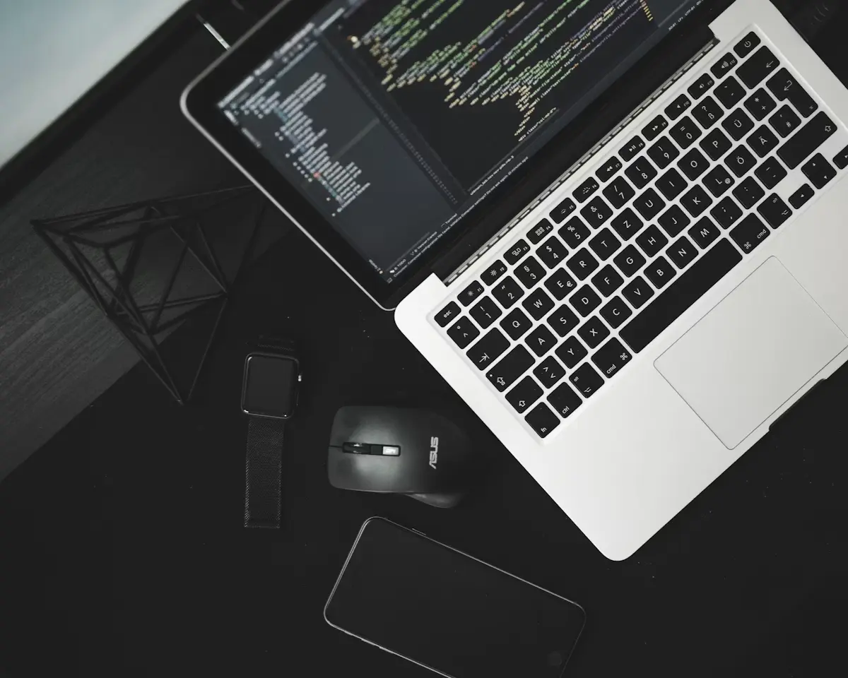 Developer building a custom website