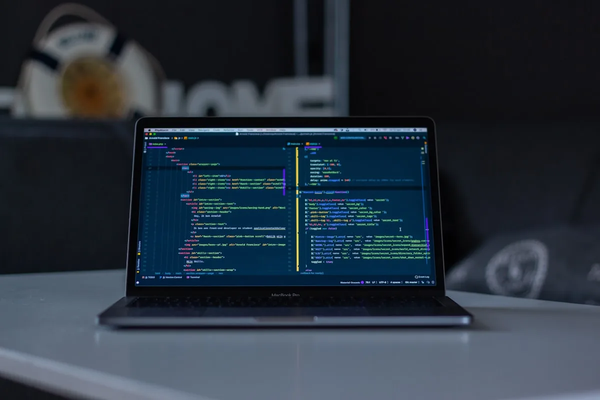 Developer writing CodeIgniter PHP code