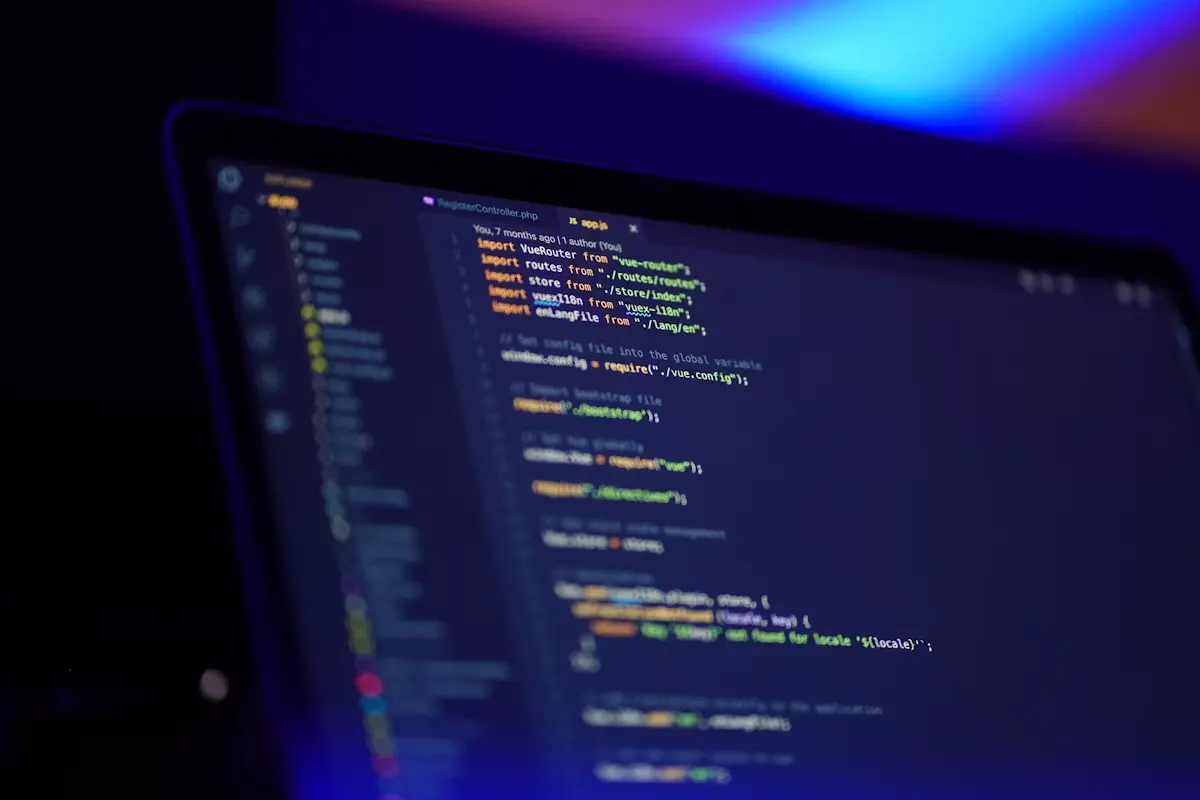 Developer writing custom PHP code