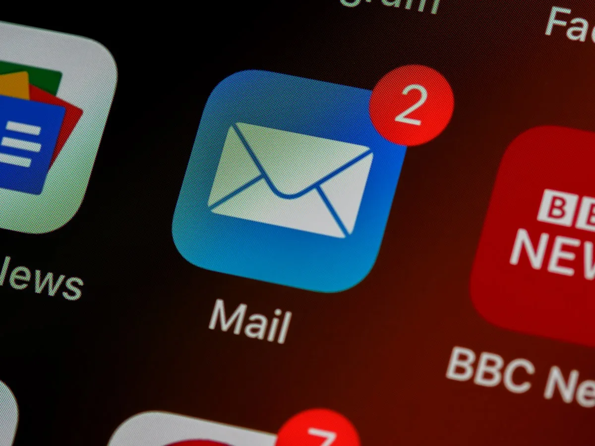 Marketer designing an email campaign